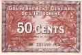 French Indochina 50 Cents, (1939)